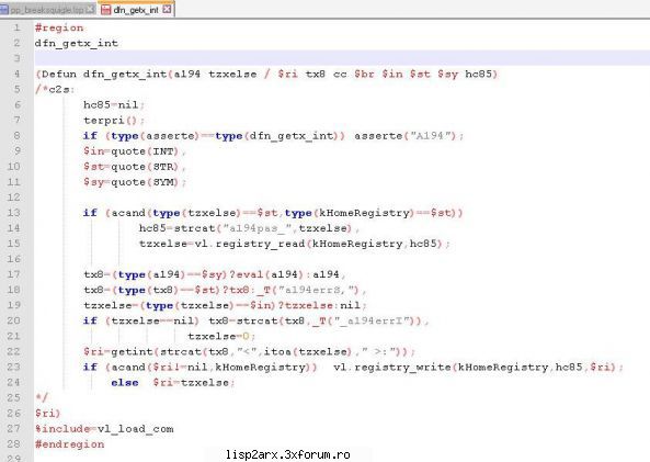 vla-AutoLispR4-Top GetInt with Save and Restore in all drawings - zauchan - Listof AutoLisp.100